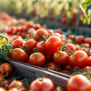 Cosecha de tomates