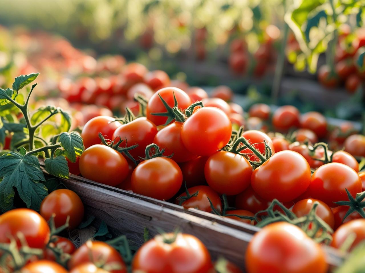 Cosecha de tomates